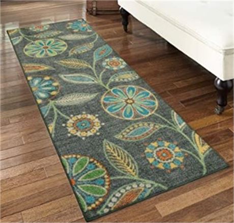 Maples Tufted Floral Runner, 24"x72"