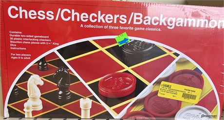 Pressman Chess/Checkers/Backgammon