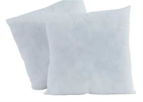 Lot of (TWO) 18x18 pillow inserts