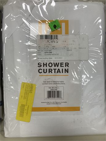 intelligent design Shower Curtain, white
